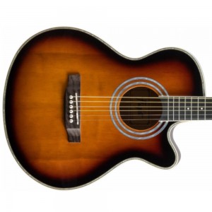 Flight F-230C SB Folk Acoustic Guitar, Spruce / Agathis - Sunburst